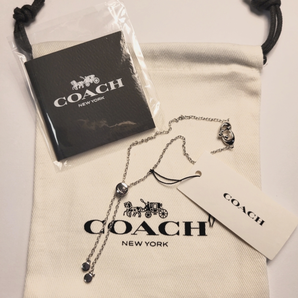 Coach Signature C Slider Adjustable Bracelet NWT
